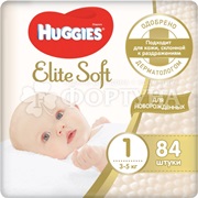 Подгузники Huggies Elite Soft 84 шт 1 (3-5кг)