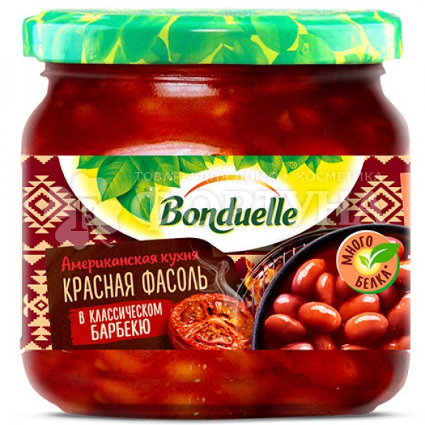 Фасоль BONDUELLE 350 мл красная в классическом барбекю