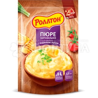 Пюре картофельное Роллтон 240 г с жареным луком