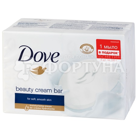 Туалетное мыло Dove 4*100 г Крем-мыло Красота и уход
