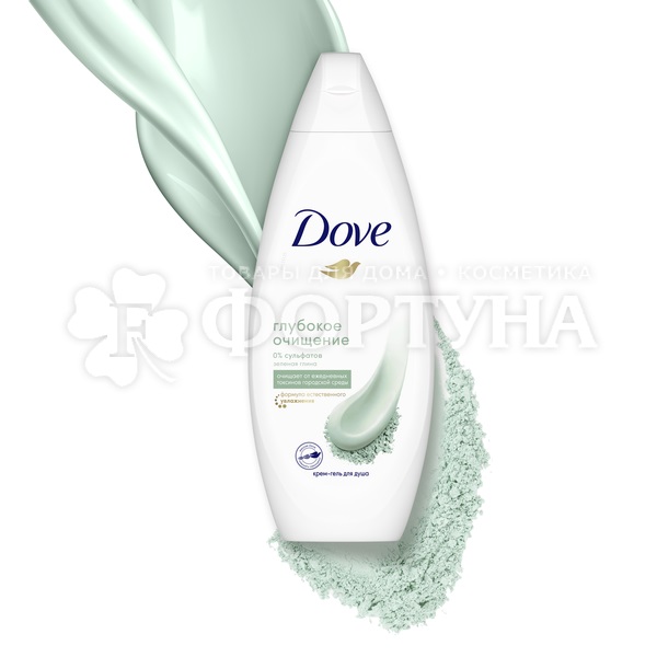 Крем-гель для душа Dove 250 мл Зеленая глина