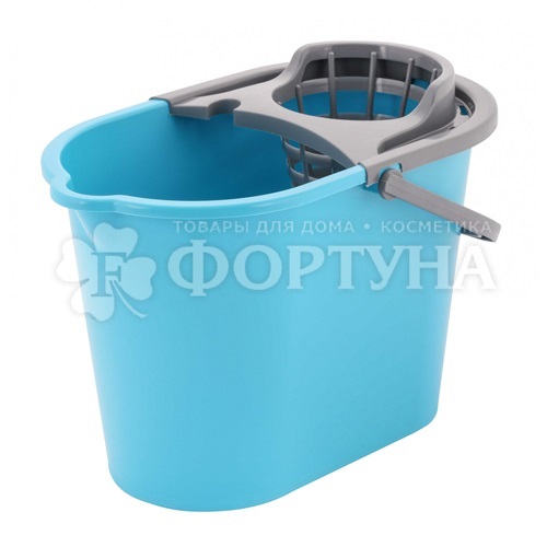 Ведро 10 л с отжимом микс артикул М1012 г.Октябрьский
