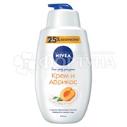 Гель для душа Nivea 750 мл Крем Абрикос