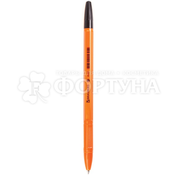 Ручка шариковая Brauberg X-333 Orange черная 0,7 мм