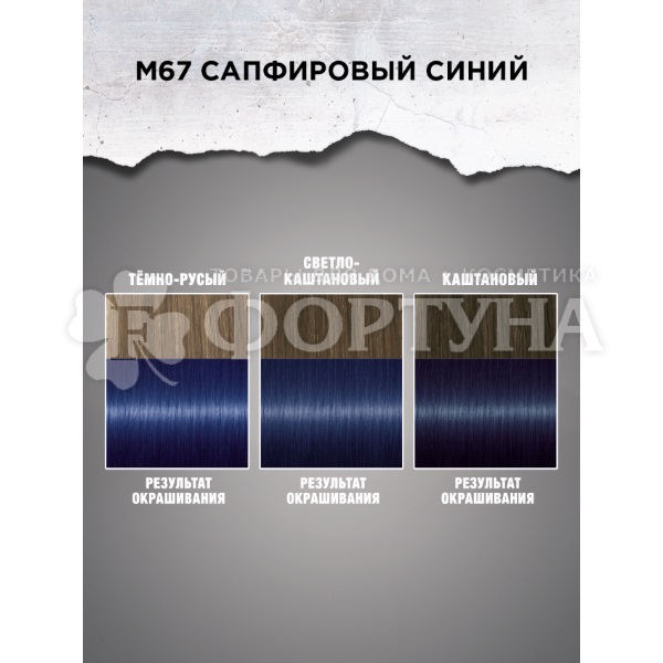 Краска для волос Got2b Metallics M67 Сапфировый синий