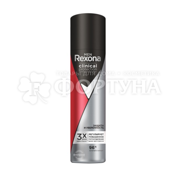 Дезодорант аэрозольный Rexona Clinical Protection 150 мл Защита и уверенность