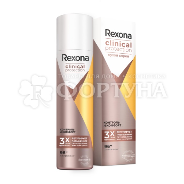 Дезодорант аэрозольный Rexona Clinical Protection 150 мл Контроль и комфорт