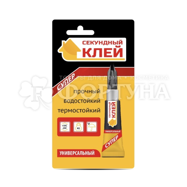 Клей 3 г Супер Универсальный на блистер карте
