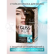 Краска для волос Gliss Kur 5-0 Натуральный каштановый