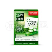 Туалетное мыло Чистая линия 90 г Алоэ