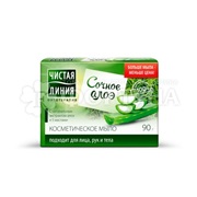 Туалетное мыло Чистая линия 90 г Алоэ