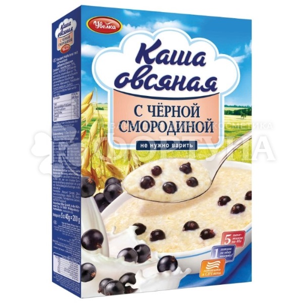 Каша Увелка 40гр*5штук овсяная с черной смородиной купить в интернет ...