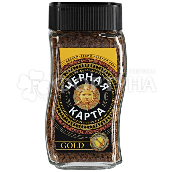 Кофе Черная Карта 190 г Gold ст/б