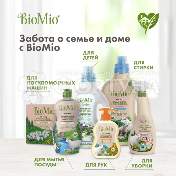 Моющее средство для посуды BioMio Bio-Care 750 мл Без запаха