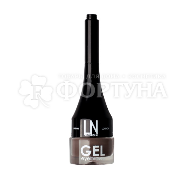 Гель LN 2 г для бровей с кисточкой т.01 Темно-коричневый