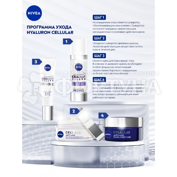 Крем для кожи вокруг глаз Nivea 15 мл Cellular Filler