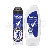 Набор Rexona Men Champions мужской  (гель для душа 250 мл + дезодорант спрей 150 мл)