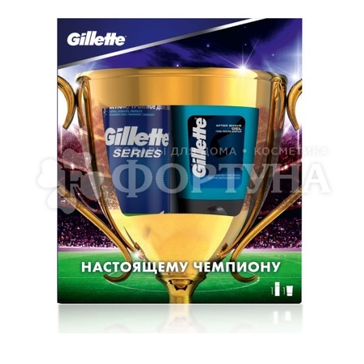 Набор Gillette Series мужской (пена для бритья 100 мл + гель после бритья 75 мл)