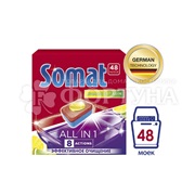 Таблетки для посудомоечных машин Somat 48 шт Лимон