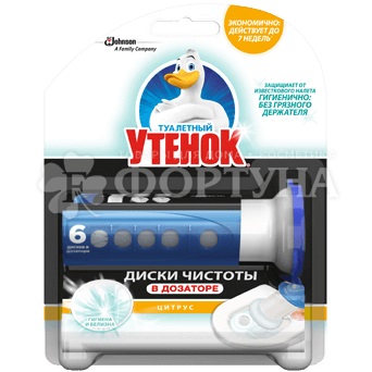 Чистящее средство Туалетный утенок Диски чистоты Цитрус