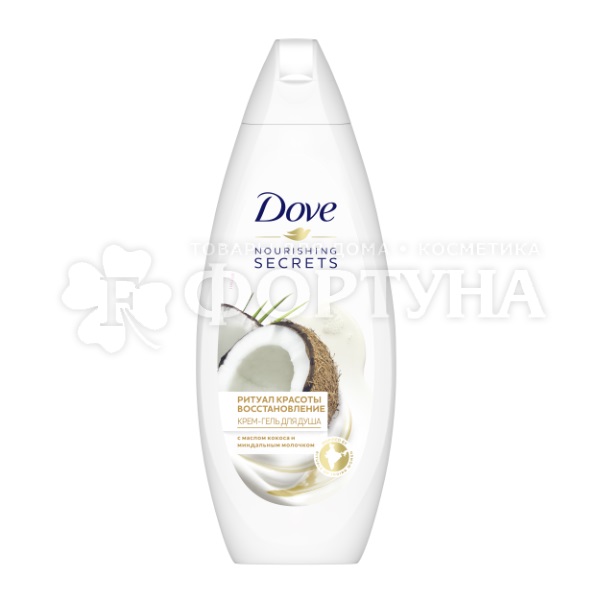 Крем-гель для душа Dove 250 мл Кокос и миндальное молочко