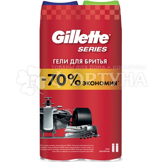 Гель для бритья Gillette 200 мл +гель для бритья Gillette 200мл