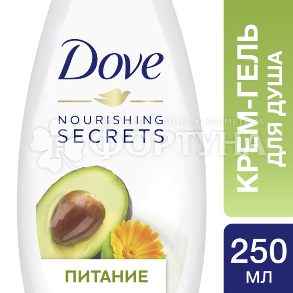 Крем-гель для душа Dove 250 мл Питание Авокадо