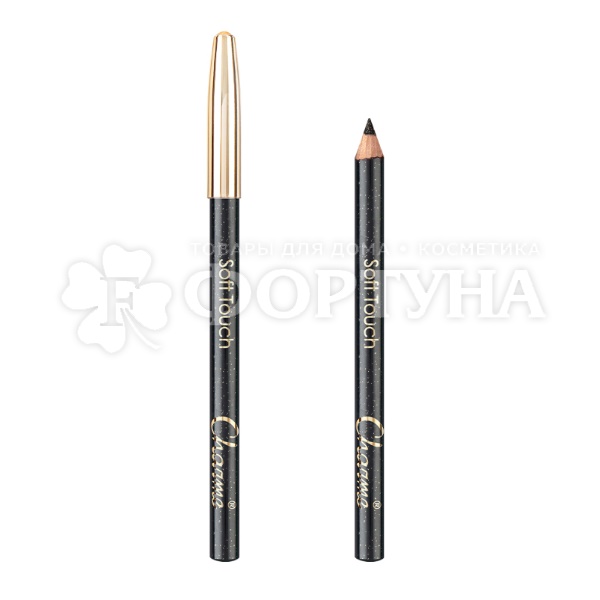 Карандаш для глаз Charme Soft Touch 280 Сверкающий черный