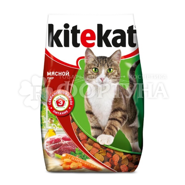 Корм для животных Kitekat 1,9 кг мясной пир