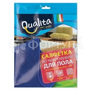 Салфетка QUALITA 1 шт Микрофибра для пола
