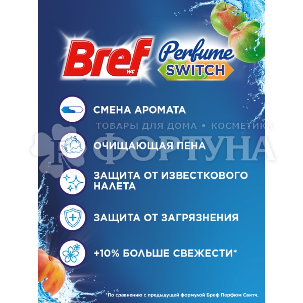 Блок подвесной Бреф 50 г *2 Перфюм свитч Персик-Яблоко