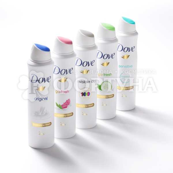 Дезодорант аэрозольный Dove 150 мл Невидимый