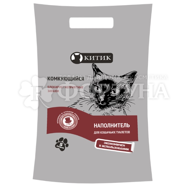 Наполнитель Китик 5 л Комкующийся