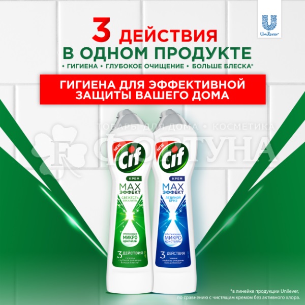 Чистящее средство Cif 450 мл Крем Ультра Уайт