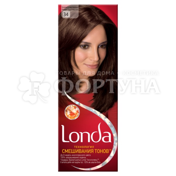 Краска для волос Londacolor 034 Золотисто-коричневый купить в интернет ...