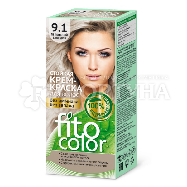 Краска для волос Fitocolor  9.1 Пепельный блондин