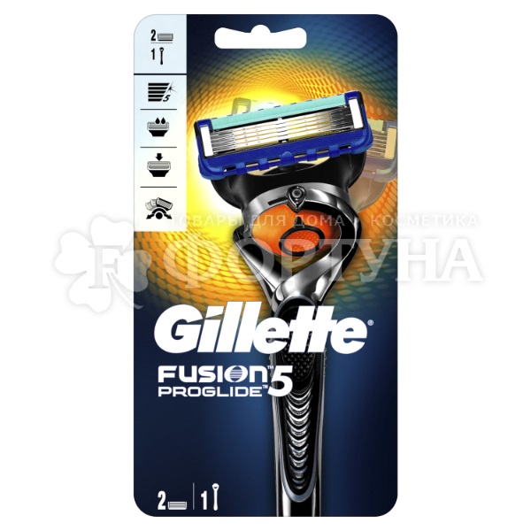 Станок Gillette Fusion Proglide Flexball с 2 кассетами