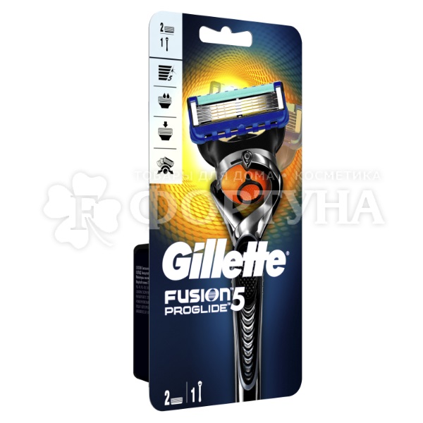 Станок Gillette Fusion Proglide Flexball с 2 кассетами