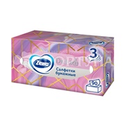 Салфетки бумажные Zewa Deluxe 90 шт 3-х слойные Дизайн