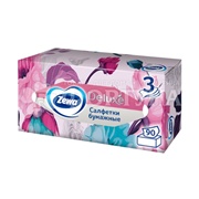Салфетки бумажные Zewa Deluxe 90 шт 3-х слойные Дизайн
