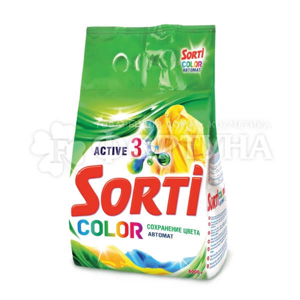 Стиральный порошок Sorti Голубой поток 6 кг Автомат Колор