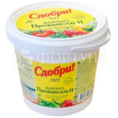Майонез Сдобри 800 г ведро Провансаль Н 50,5% жирности
