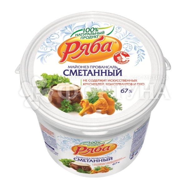 Майонез Ряба 670 г Сметанный 67% жирности