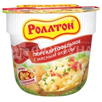 Пюре картофельное Роллтон 40 г с мясным вкусом