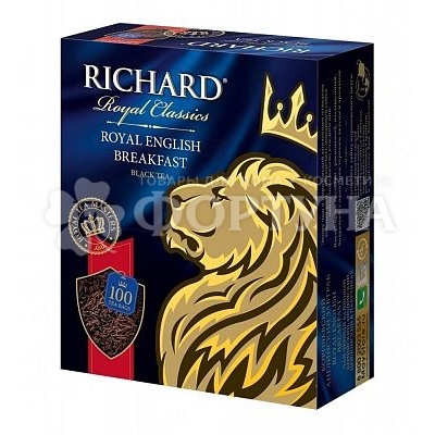 Чай Richard 100 пакетов Royal English Breakfast