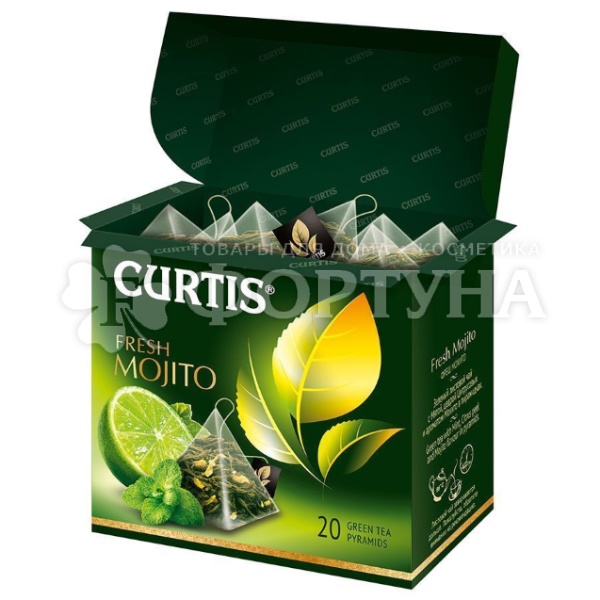 Чай Curtis 20 пакетов в пирамидках Fresh Mojito