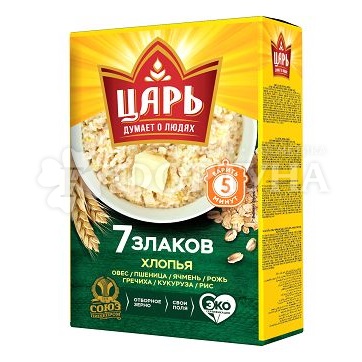 Хлопья Царь 400 г из 7-ми злаков