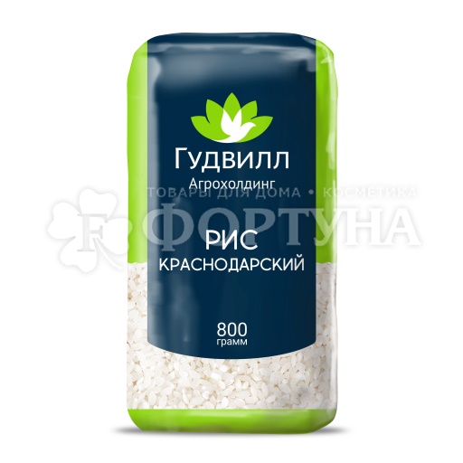Крупа Гудвилл 800 г рис круглозерный
