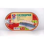 Консервы рыбные 5Морей 175 г Скумбрия филе в томатном соусе (с ключом)