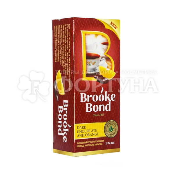 Чай Brooke Bond 25 пакетов темный шоколад и апельсин